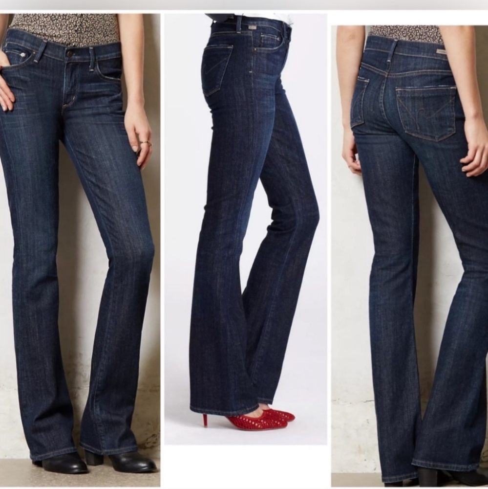 Citizens Of Humanity Dark Indigo Boot Cut Jeans